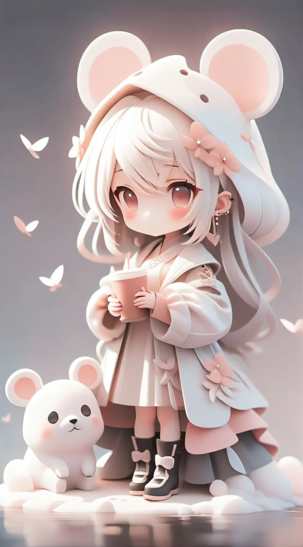ai character: Rose background