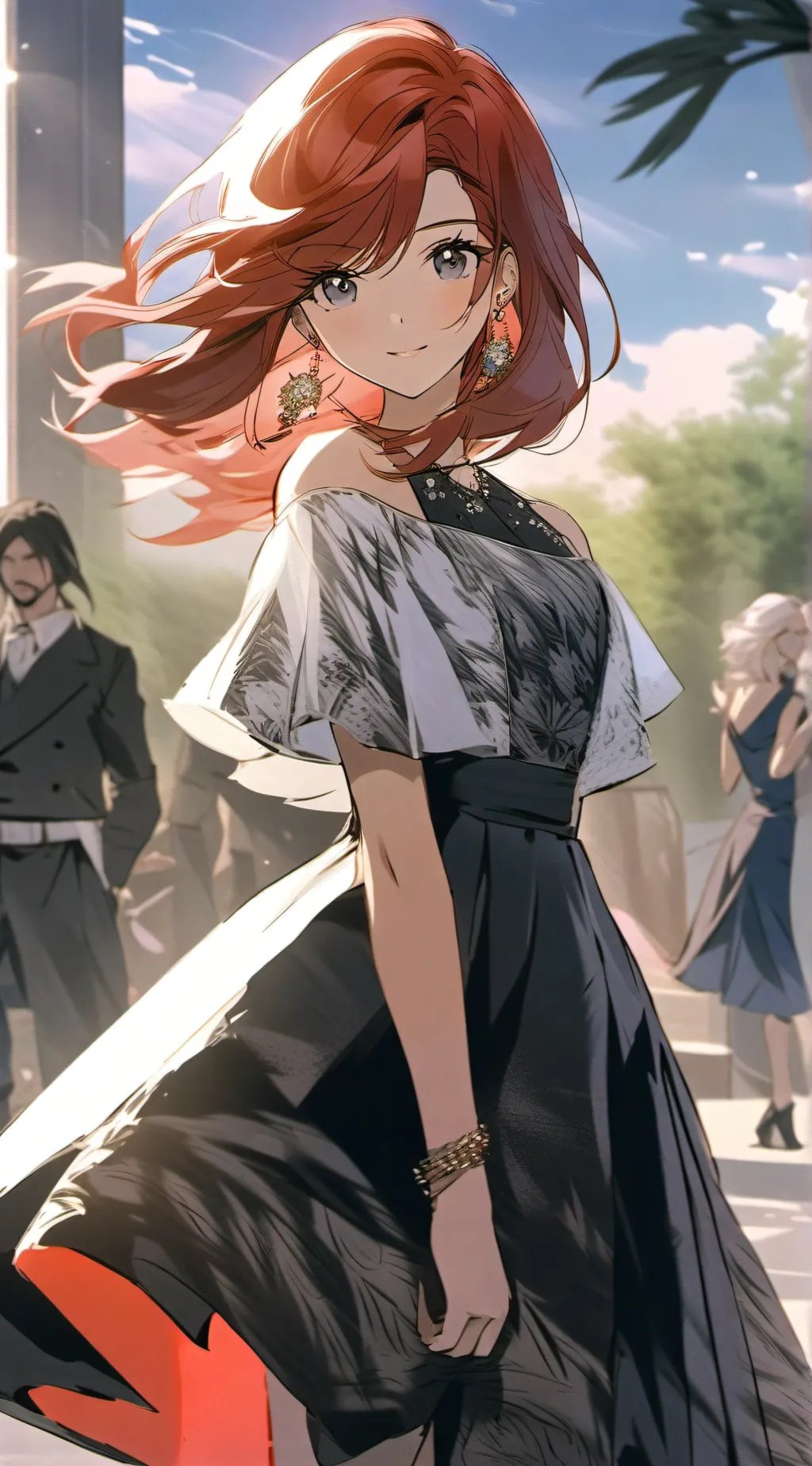 ai character: Scarlet background