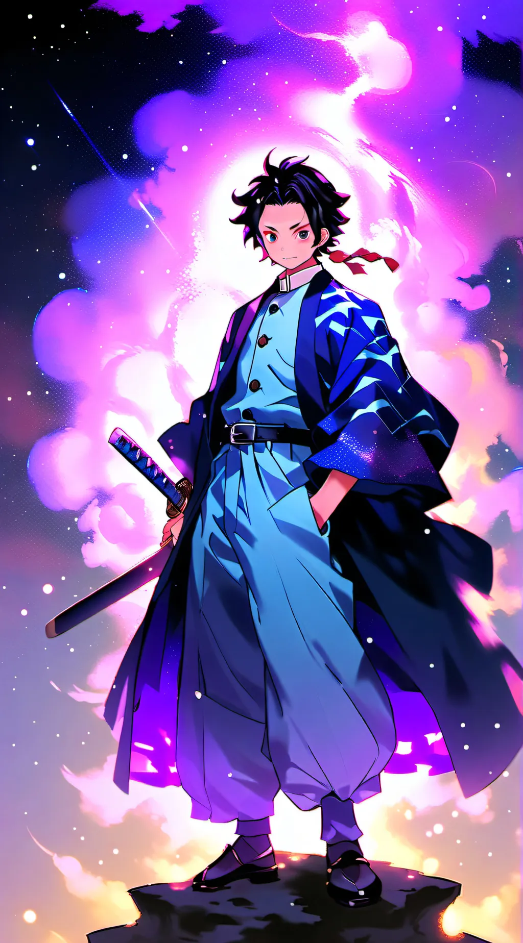 ai character: Demon slayer background