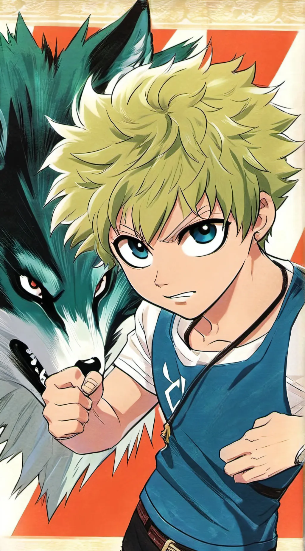 ai character: Bakugo/deku background