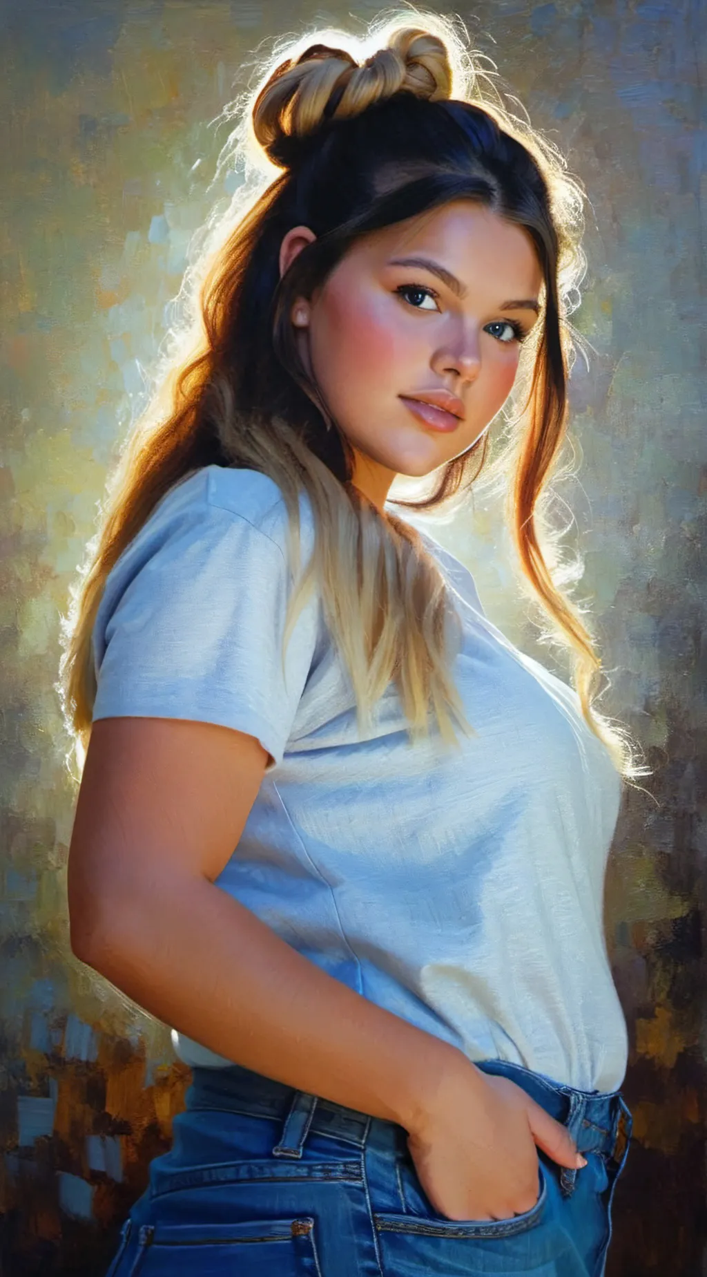 ai character: Mélanie  background