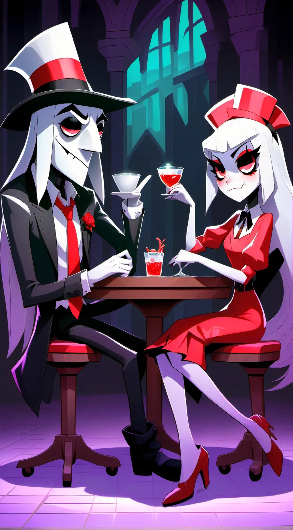 ai character: vox x alstor background
