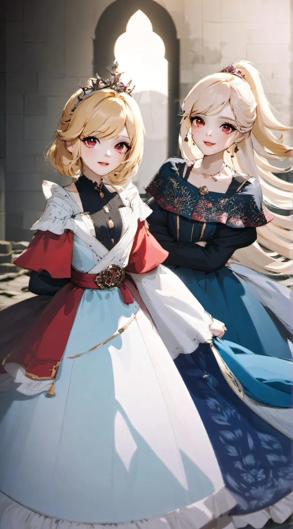 ai character: Princess dungeon background