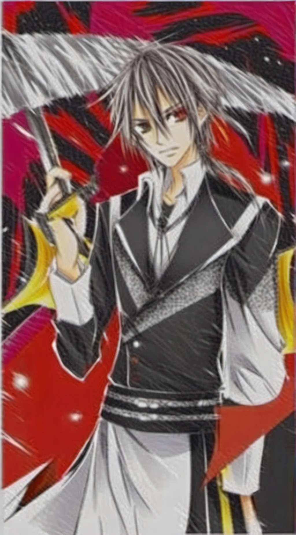 ai character: vampire knight  background