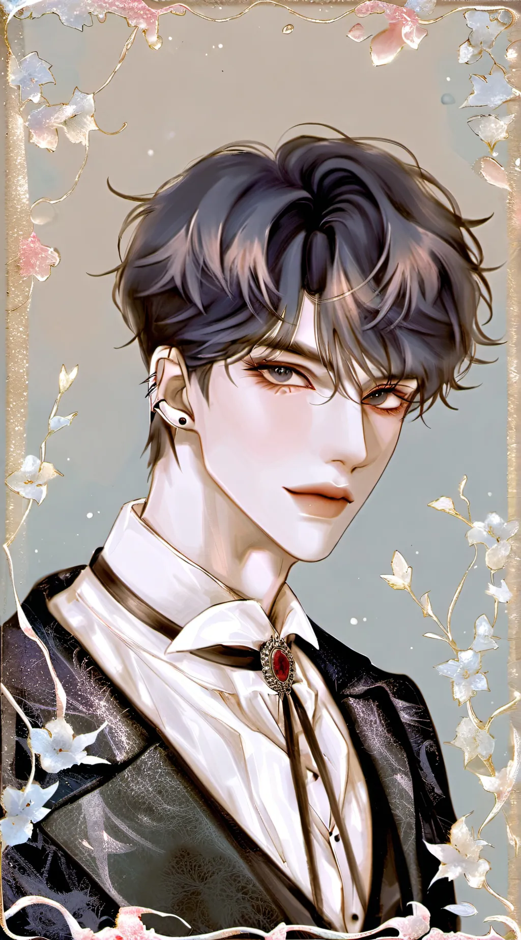 ai character: ・~♡zachy♡・~ background
