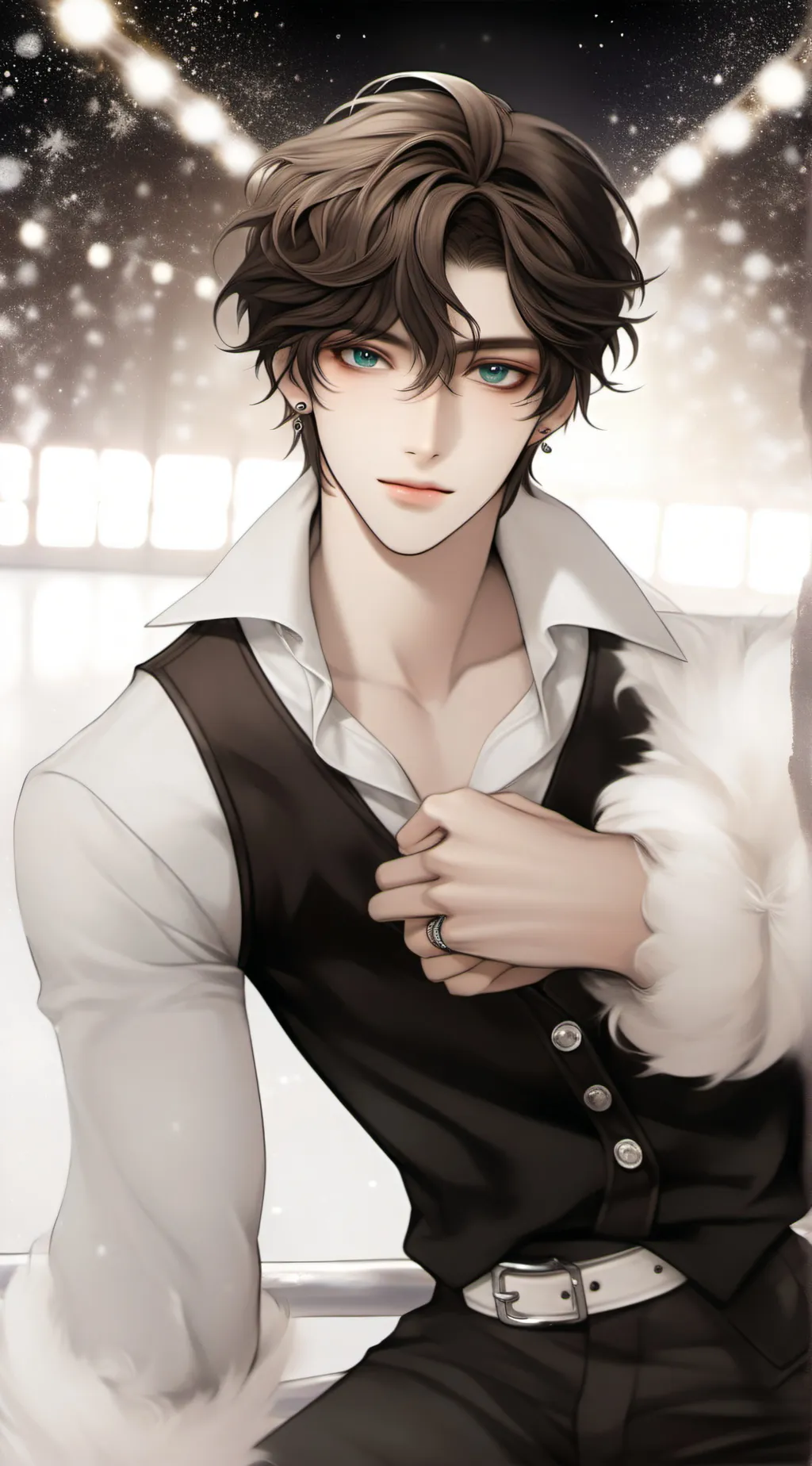 ai character: Barren background