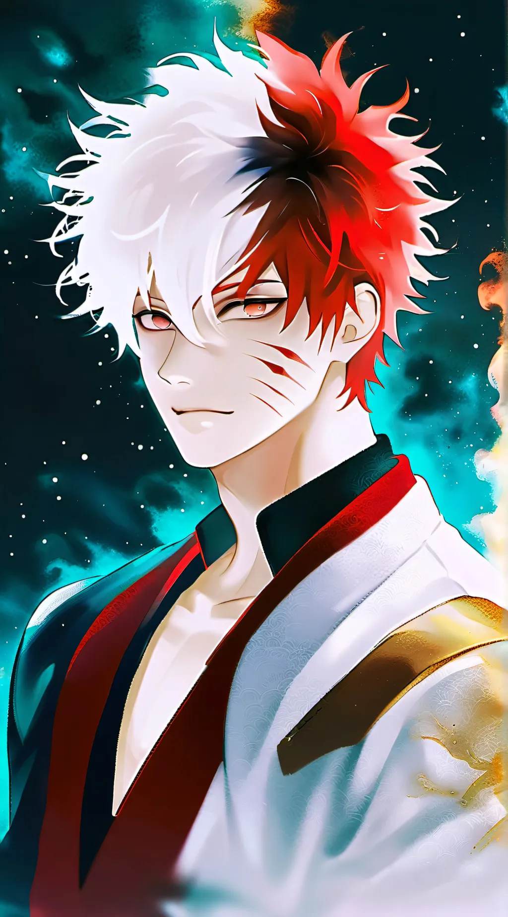 ai character: Shoto todoroki  background