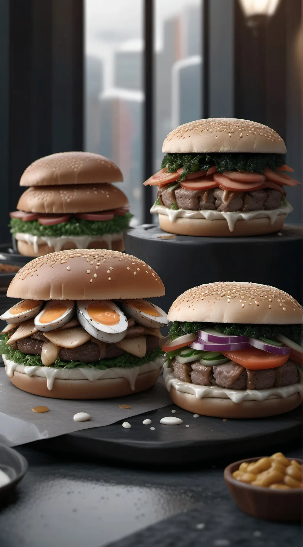 ai character: FOOD background