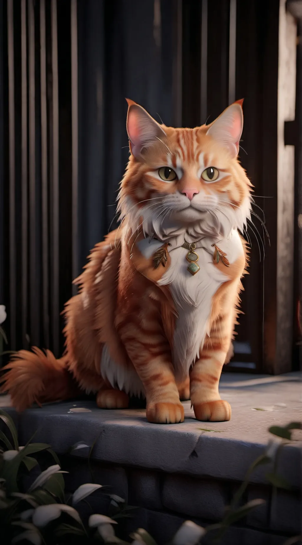 ai character: Elmo the cat background