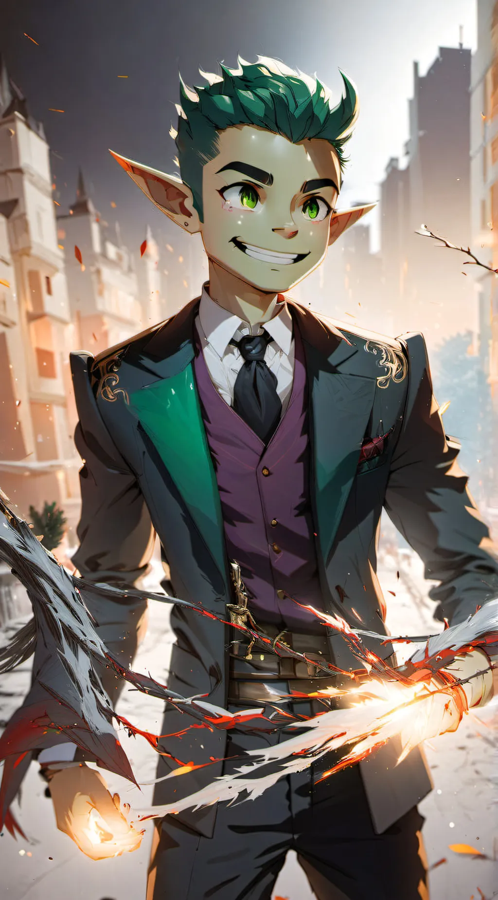 ai character: Beast boy background