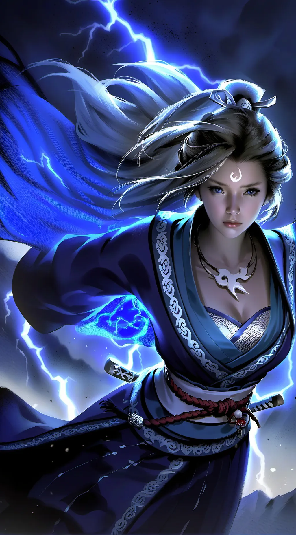 ai character: hashira  background