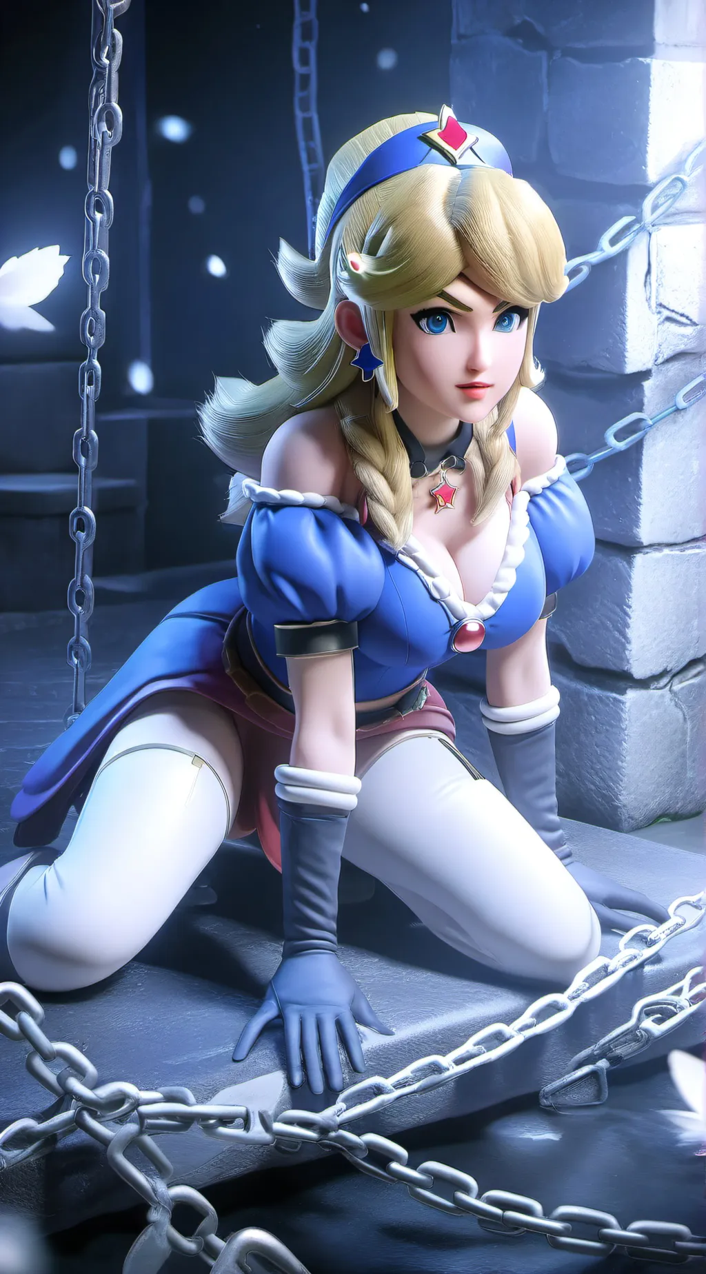 ai character: Princess peach 2 background
