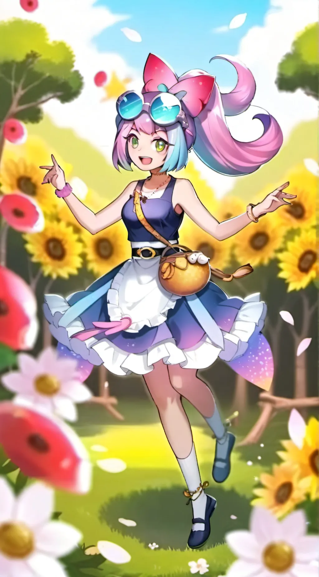 ai character: Iono ~ Pokémon background
