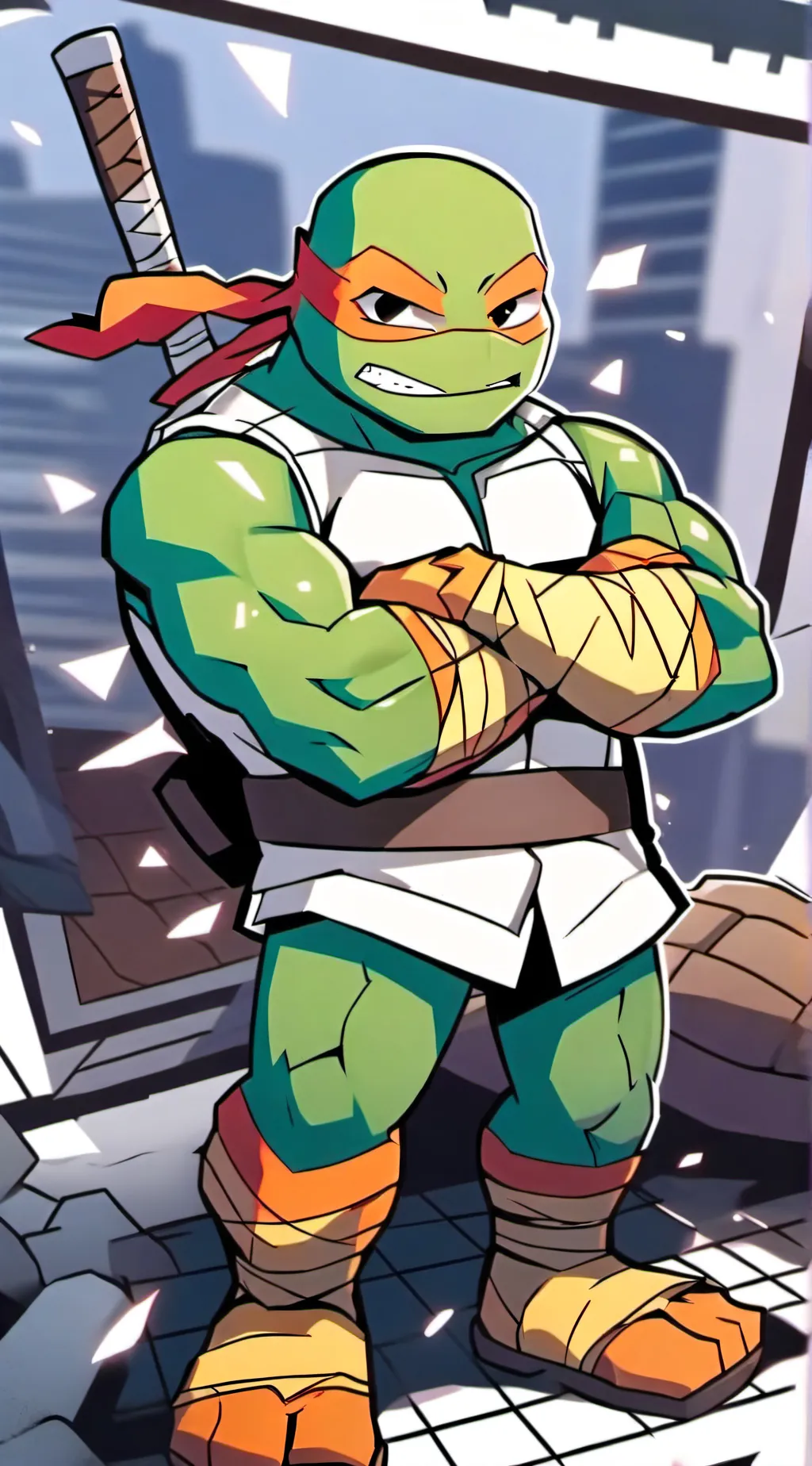 ai character: Leo Found Mikey✨❤️ background