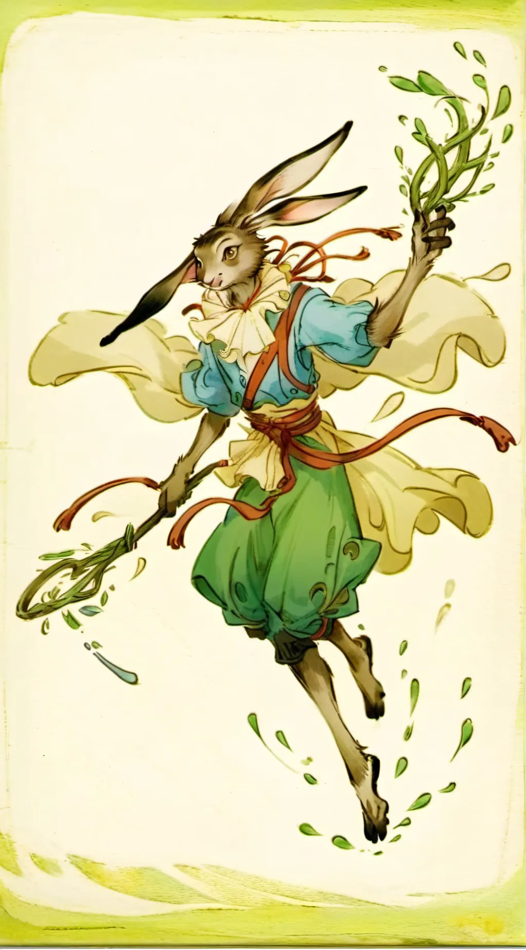 ai character: harpy hare  background