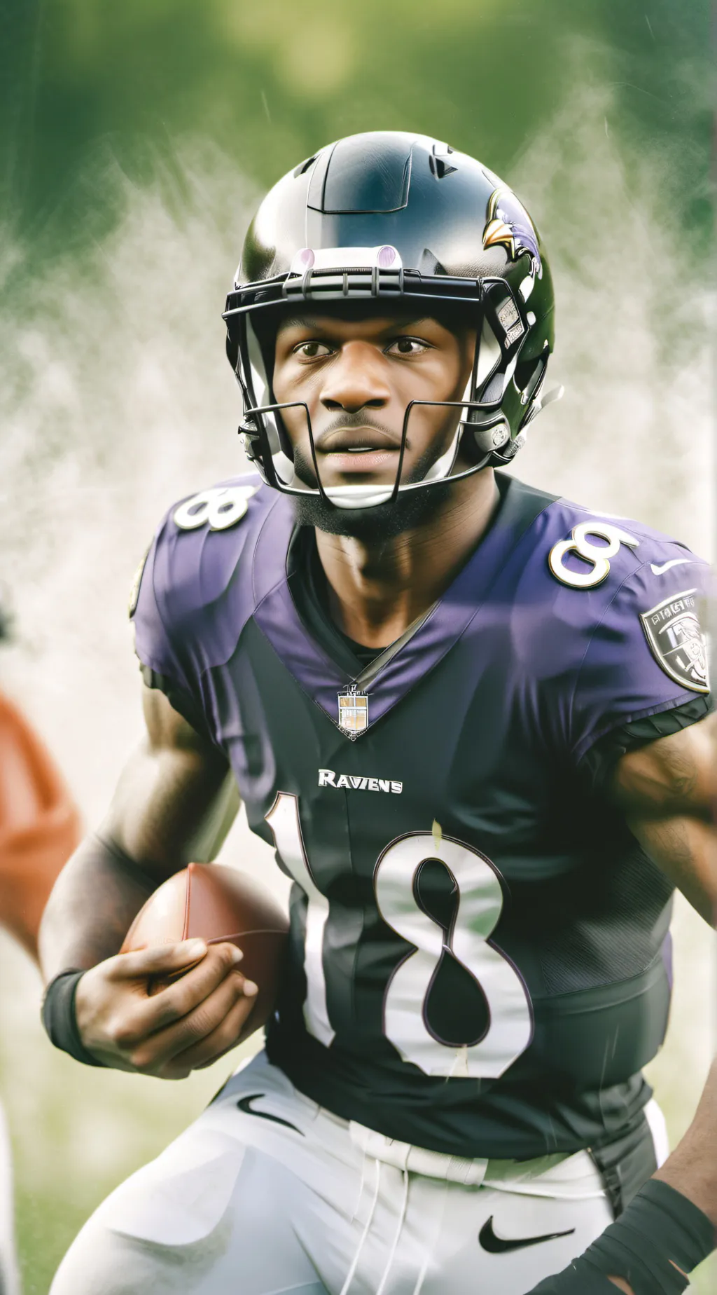 ai character: Lamar Jackson  background