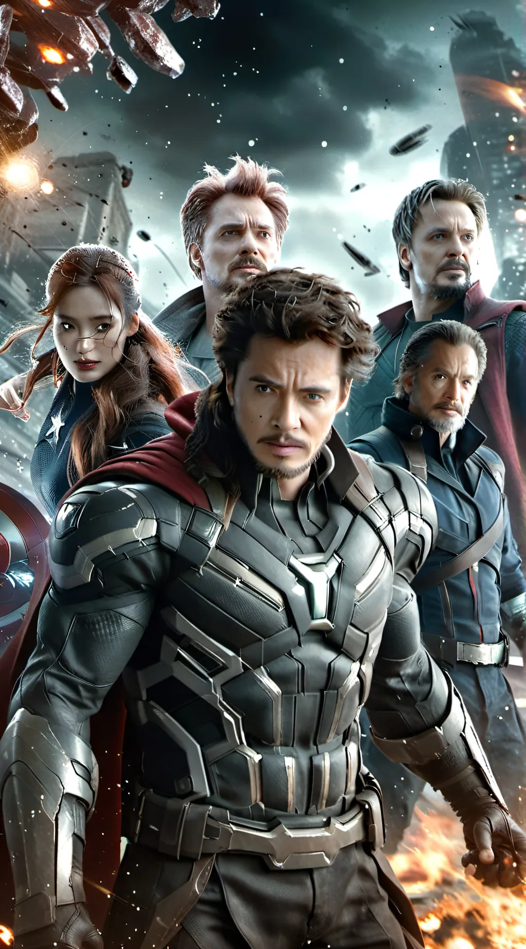 ai character: Avengers background