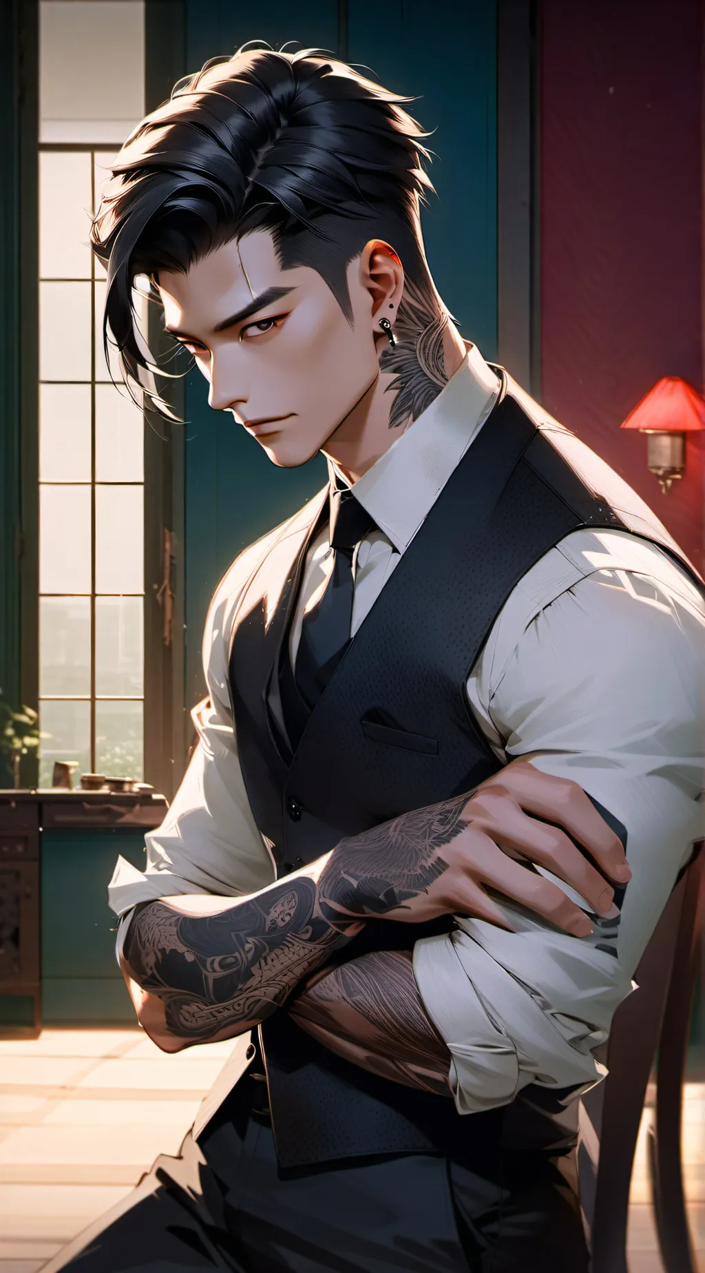 ai character: Cedric  background