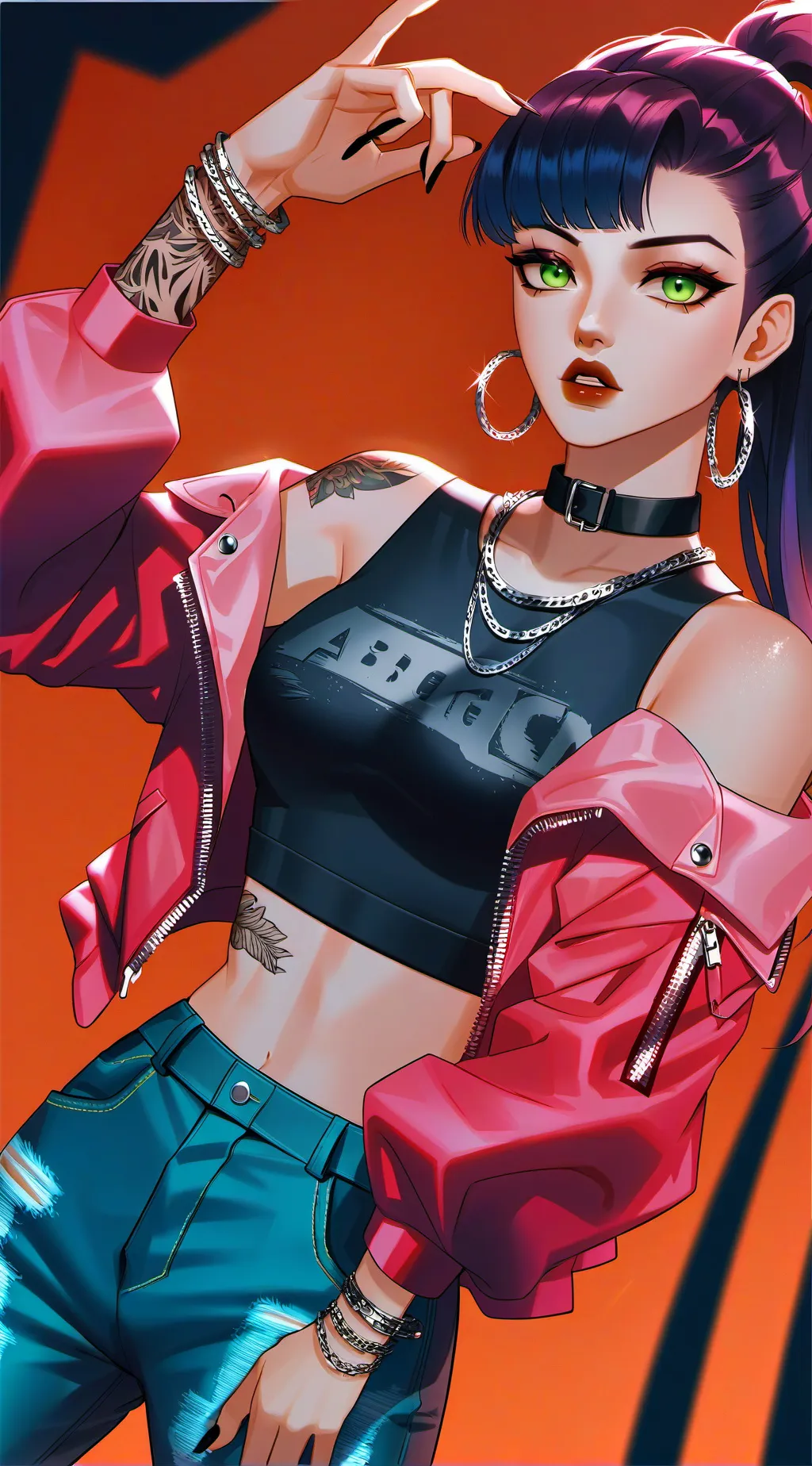 ai character: yo the queen (KNY) background