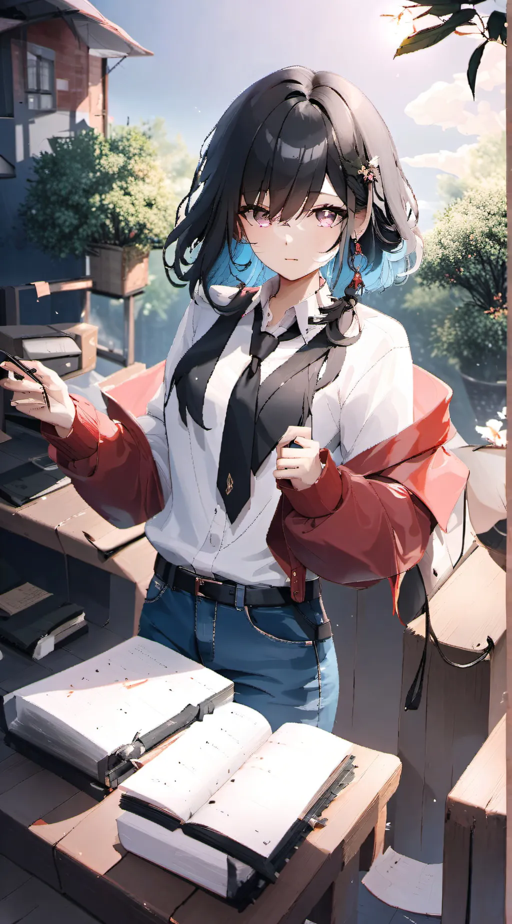 ai character: Rae background