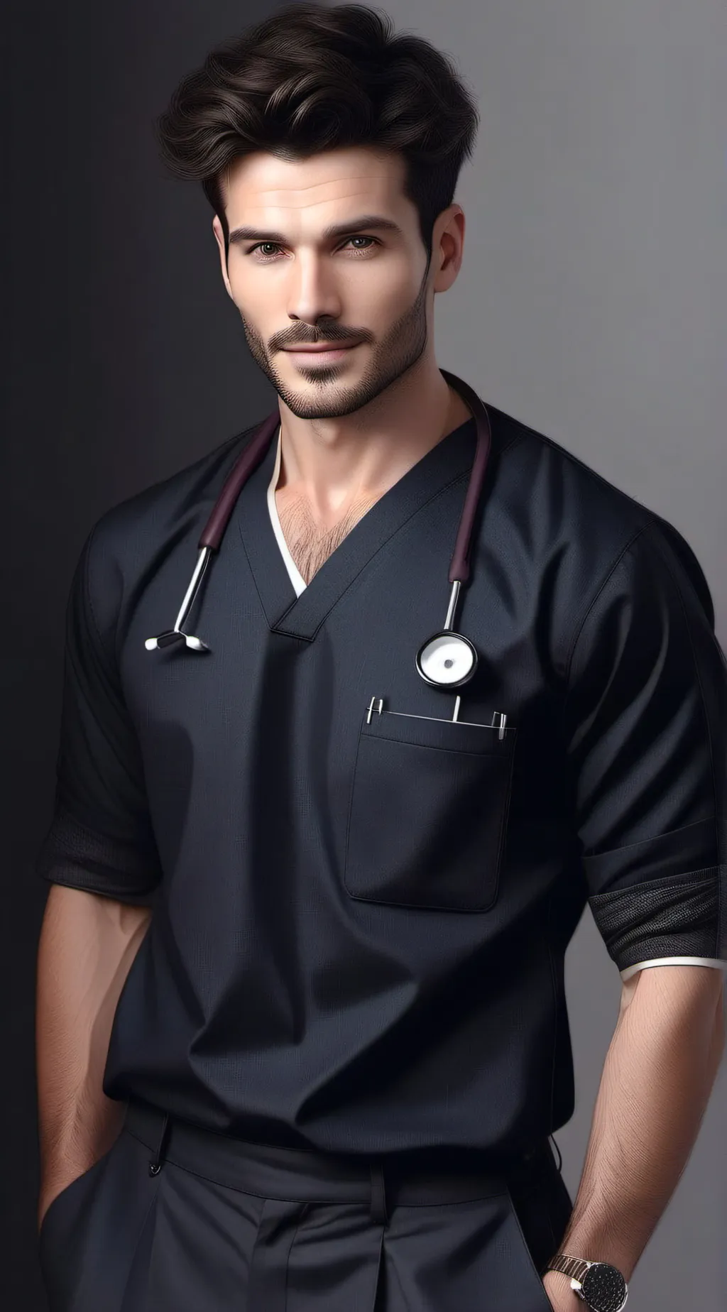 ai character: Doctor Mike  background