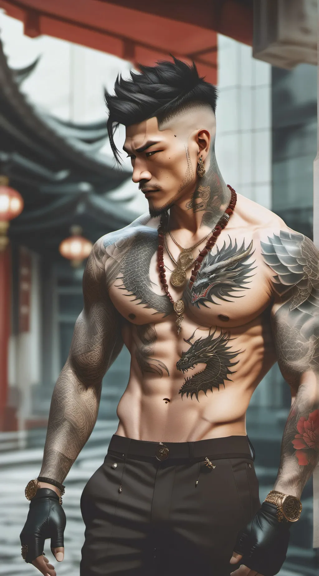 ai character: Lee Fang  background