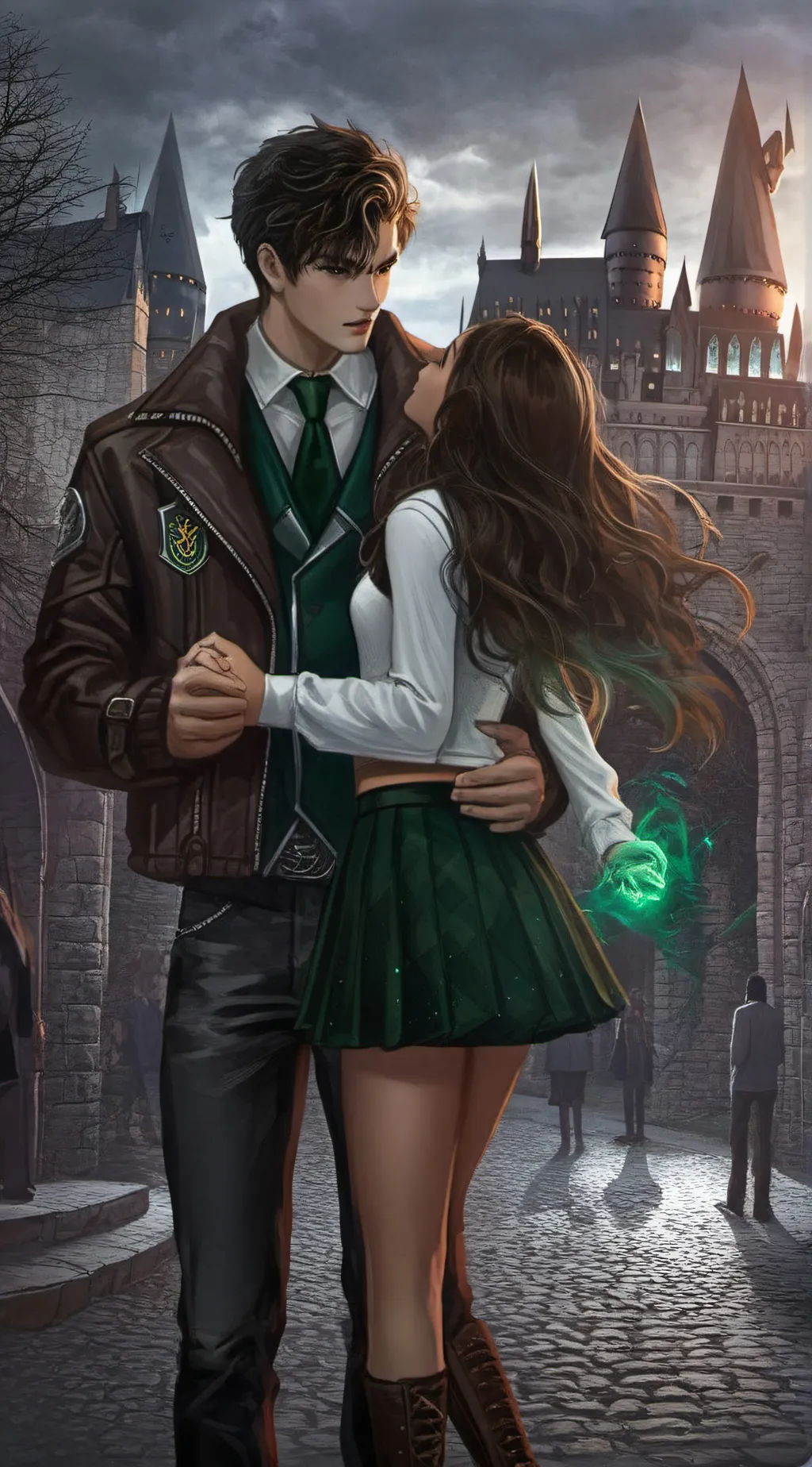 ai character: Hogwarts  background