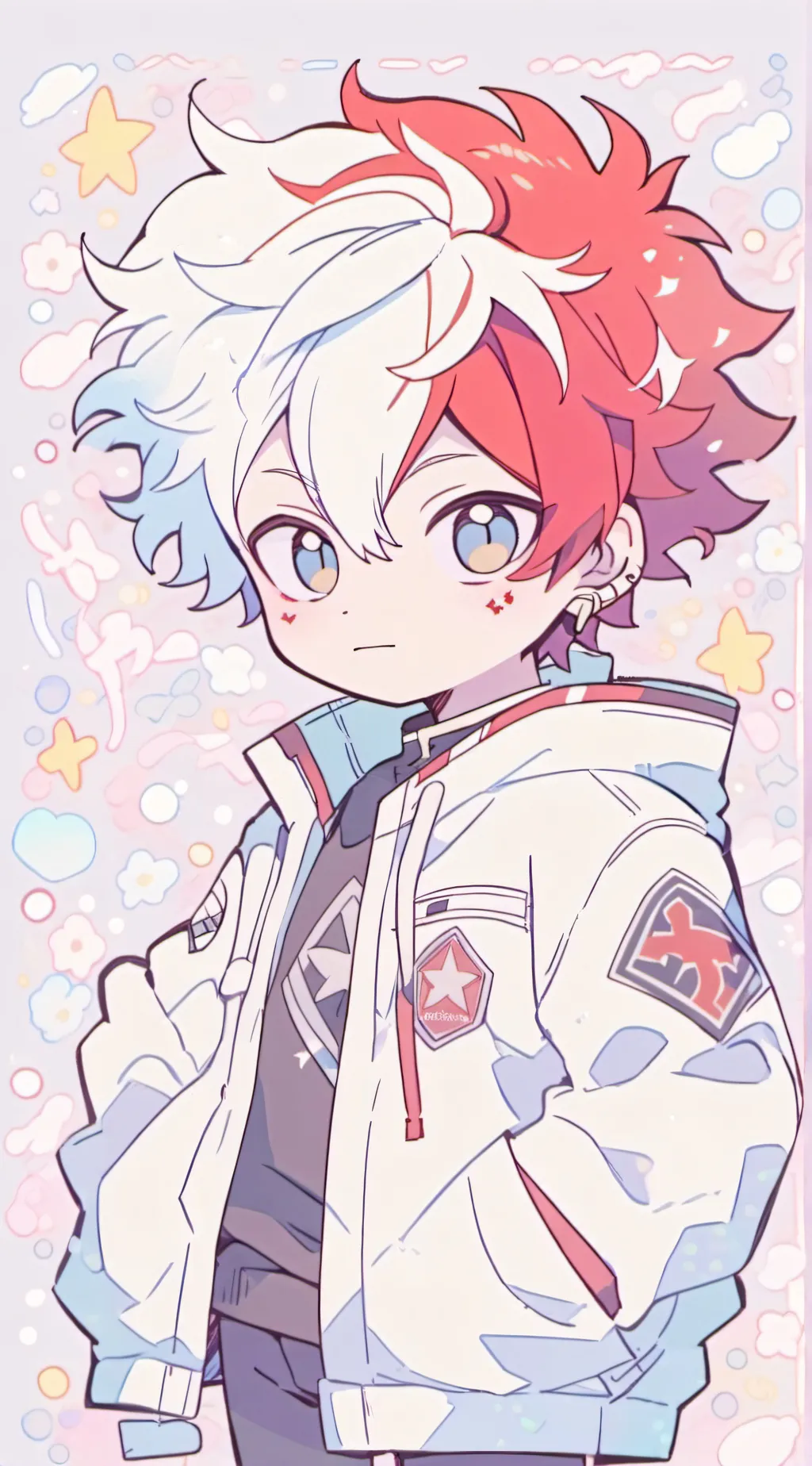 ai character: Shoto Todoroki  background