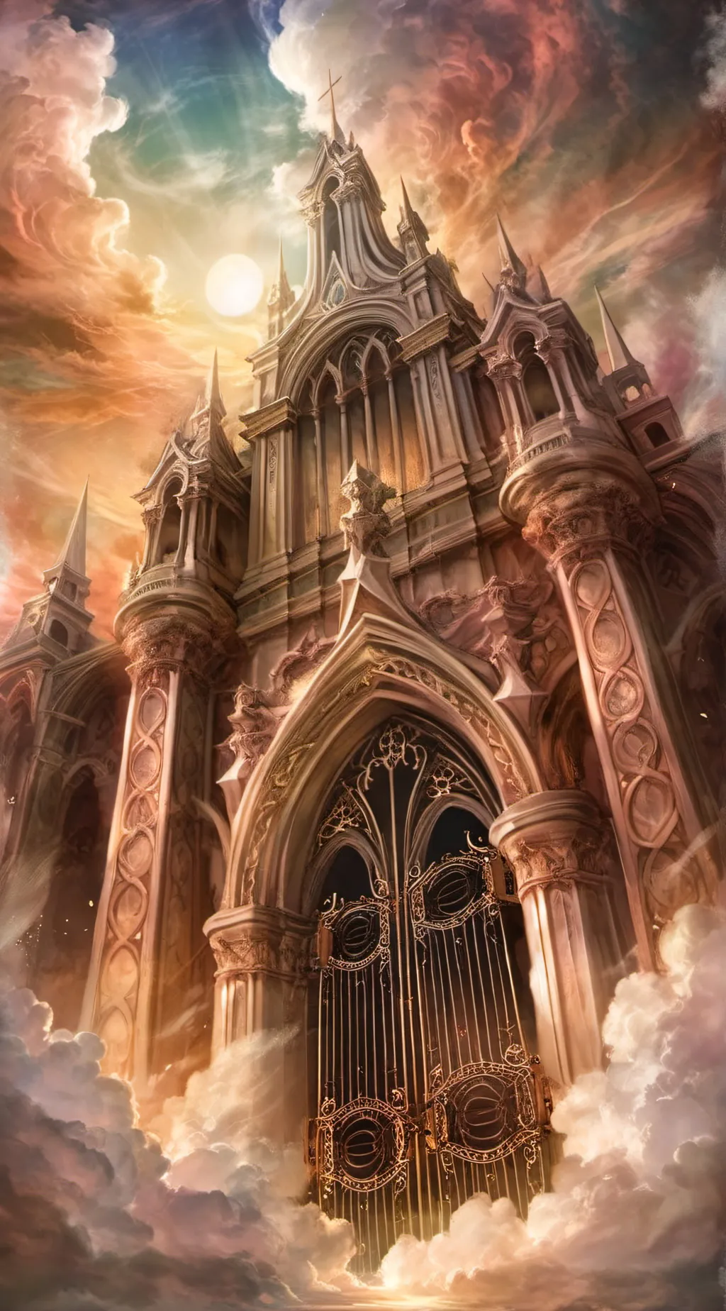 ai character: heaven background