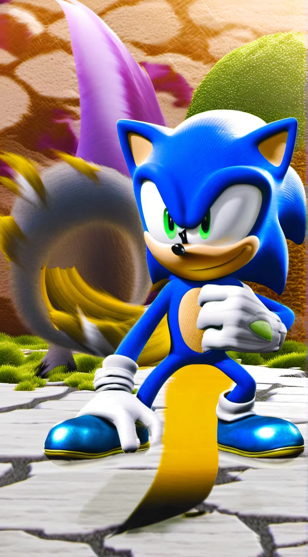 ai character: Sonic🦔🐾 background
