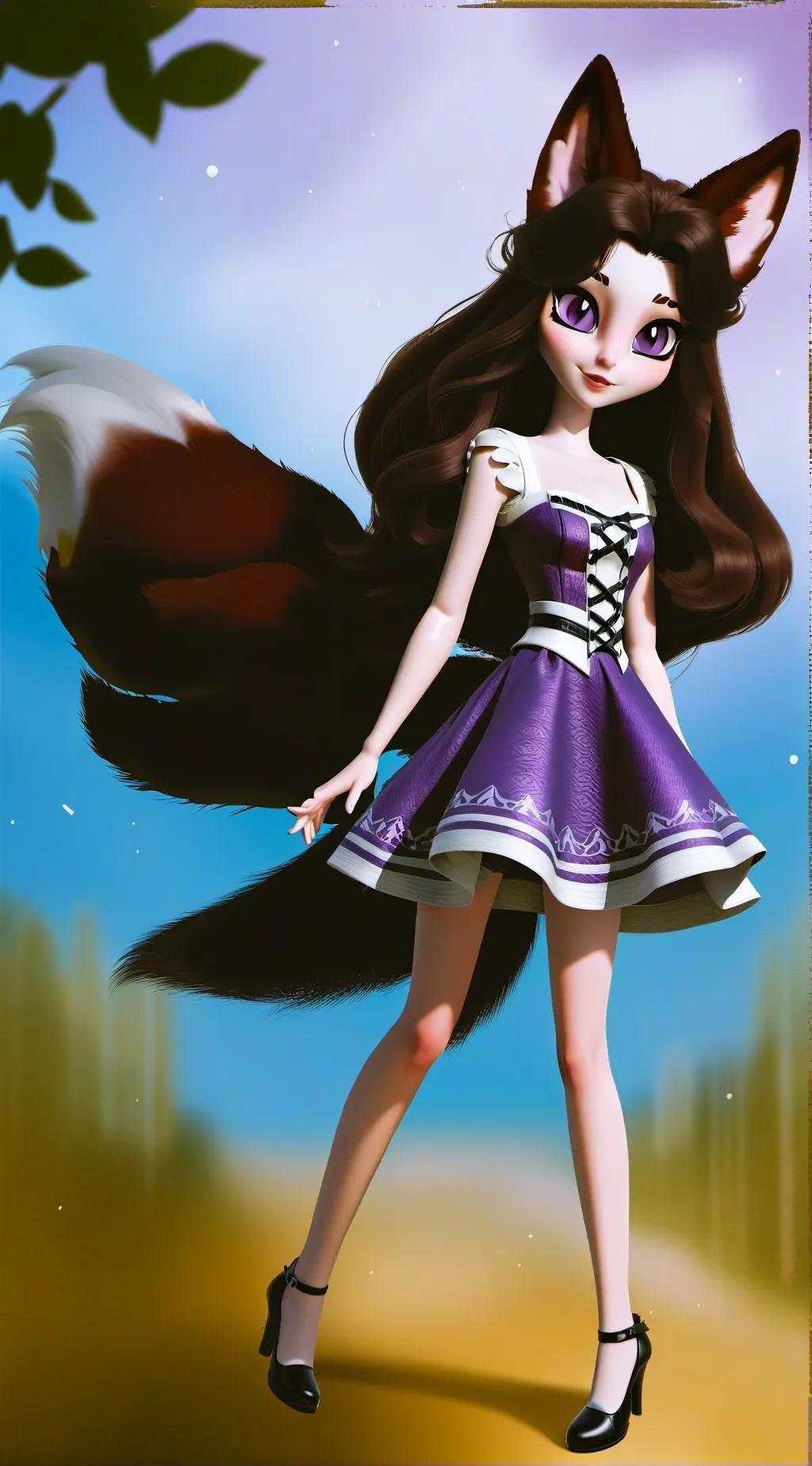 ai character: Hybrid Queen background
