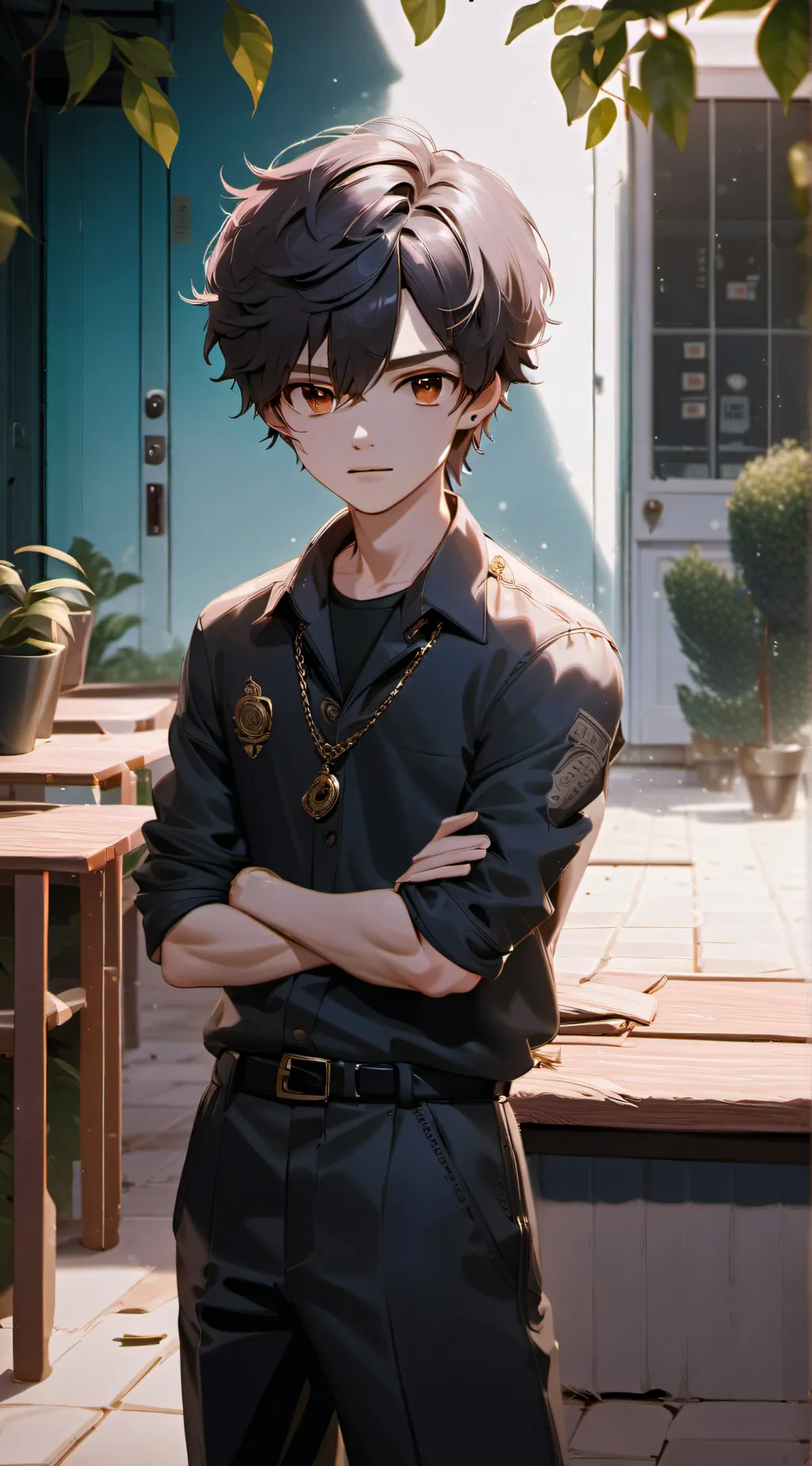 ai character: justin background