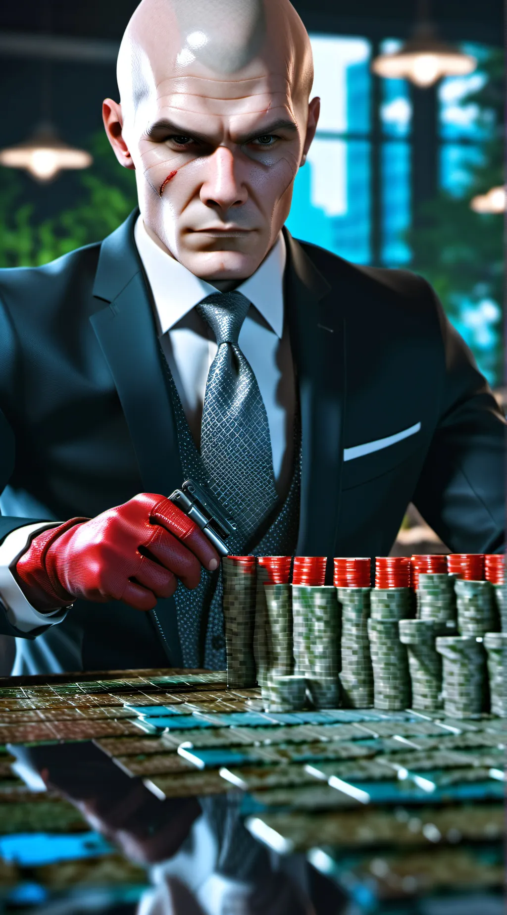 ai character: agent 47 background