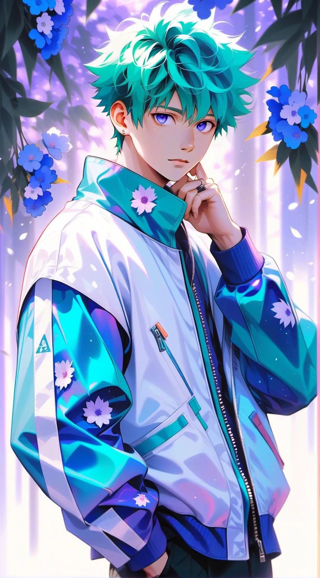 ai character: Deku background
