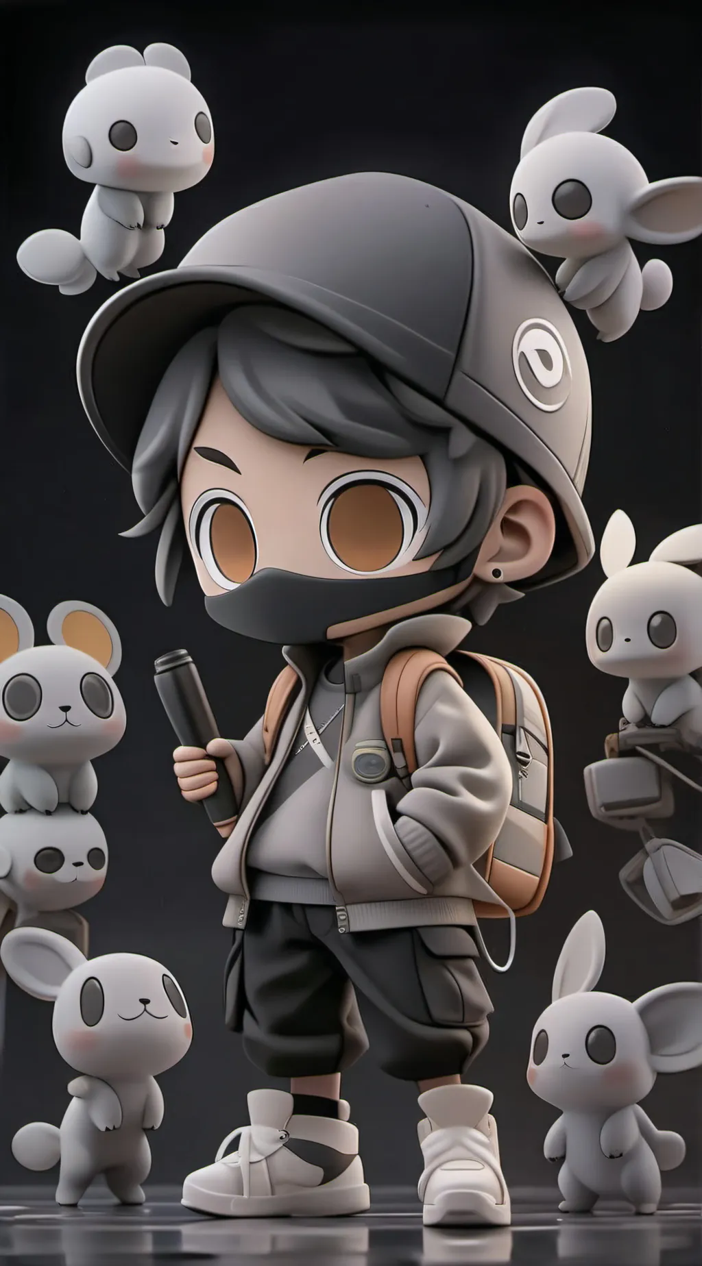 ai character: Huffin  background