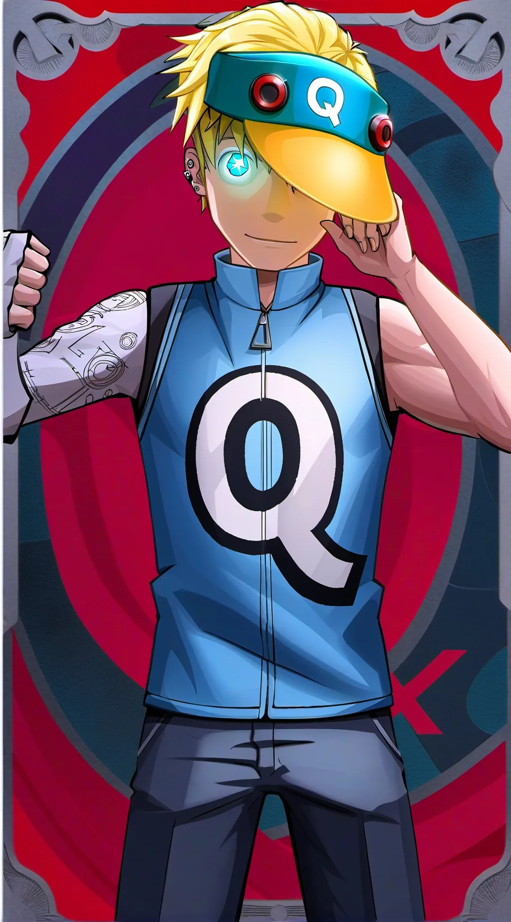 ai character: Q background