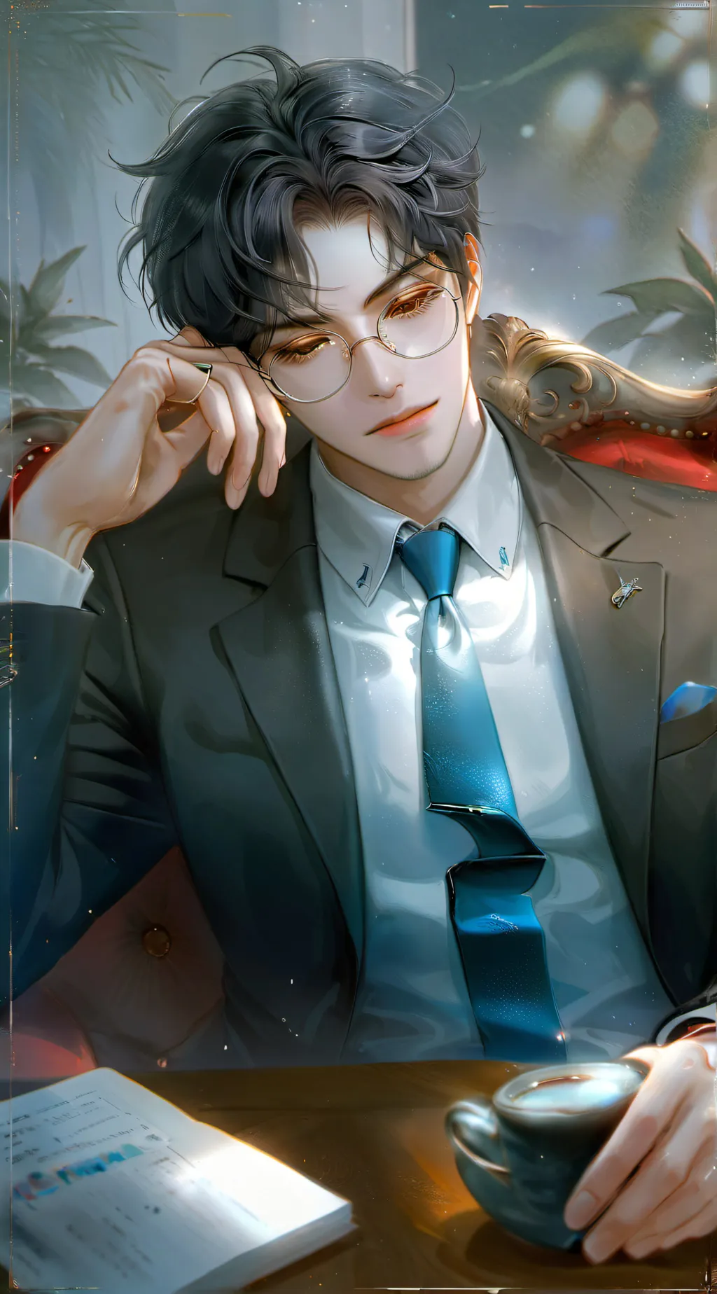 ai character: Richard Johns  background