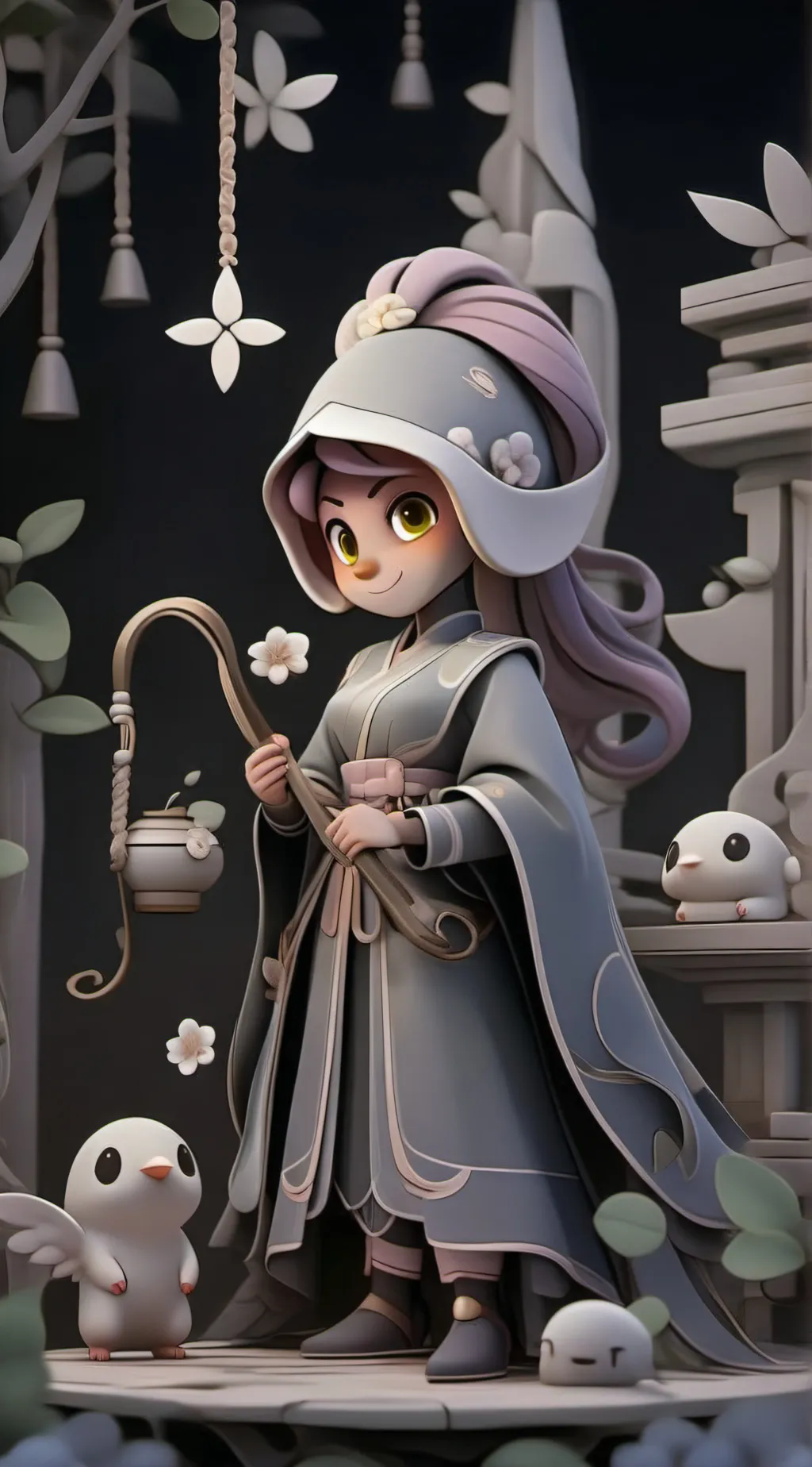 ai character: bonnie the bunny background