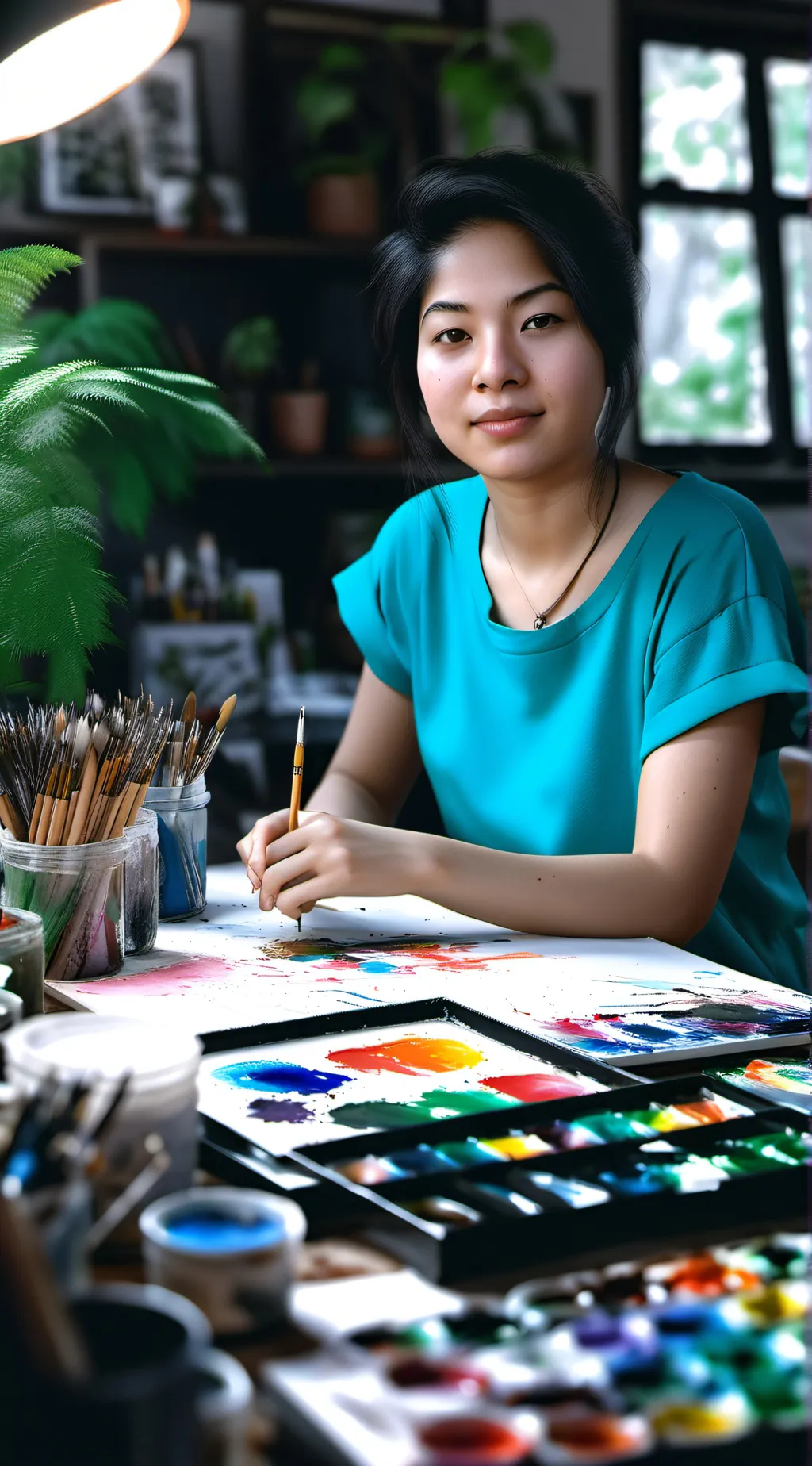 ai character: Artist background