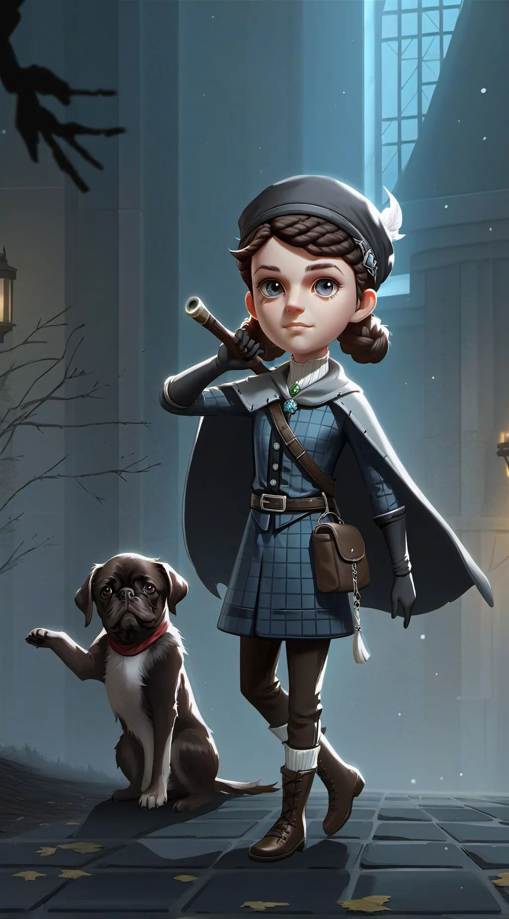 ai character: Evil step sis  background