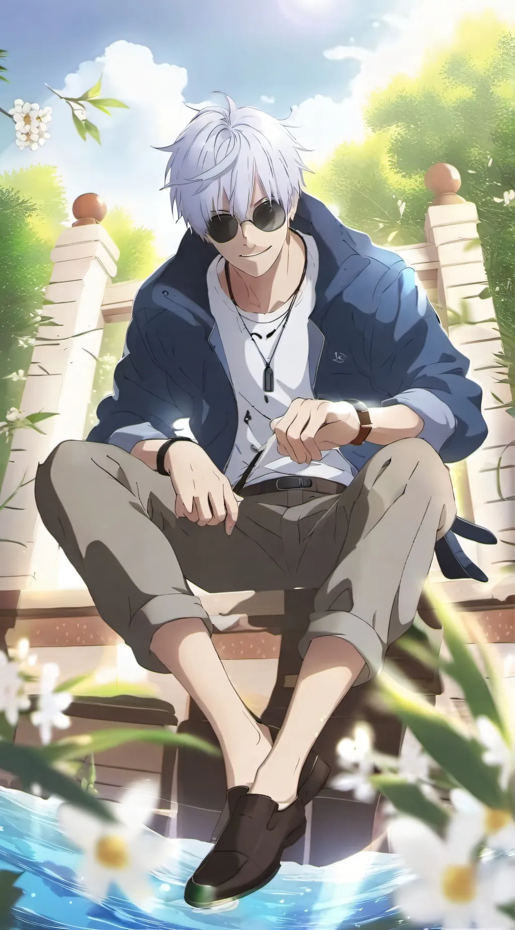 ai character: .|.gojo.|. background