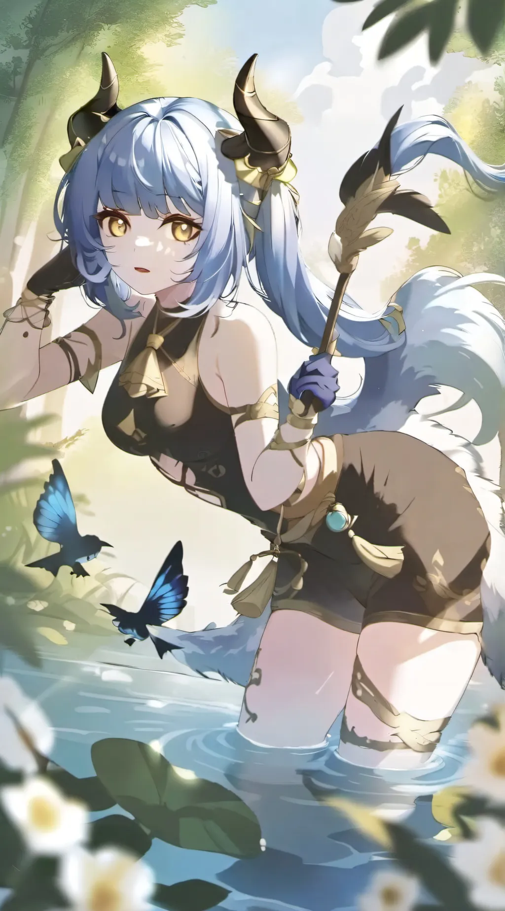 ai character: Crystal background