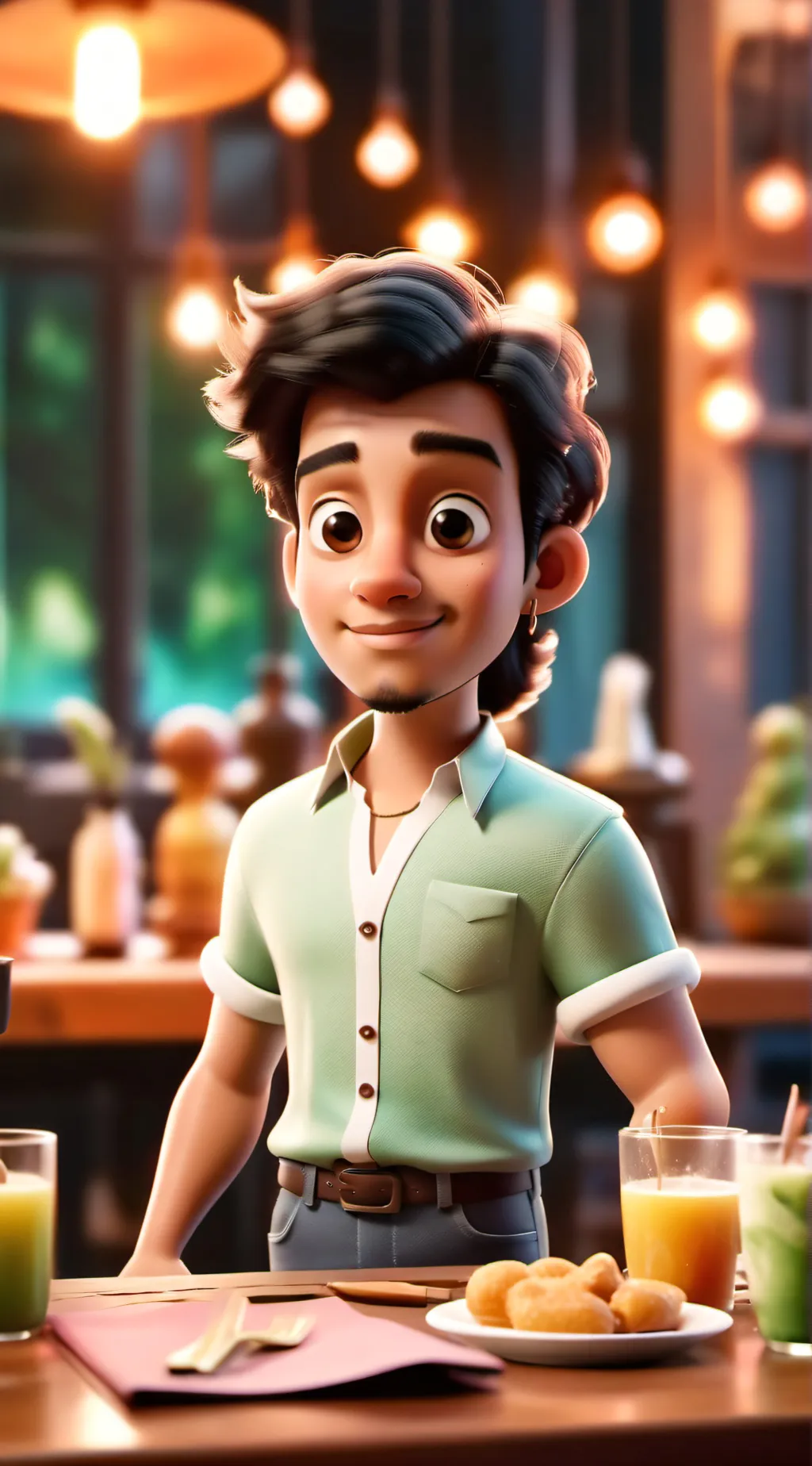 ai character: Ugly rat background
