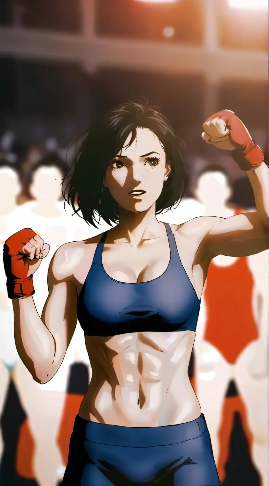 ai character: Bellypunch Girl background