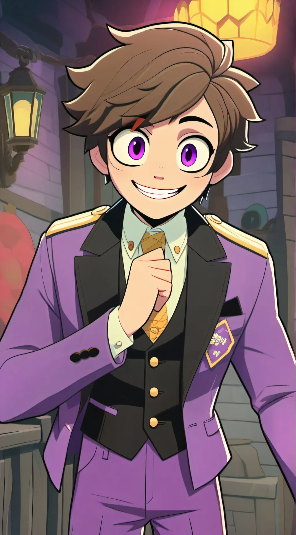 ai character: Michael Afton  background