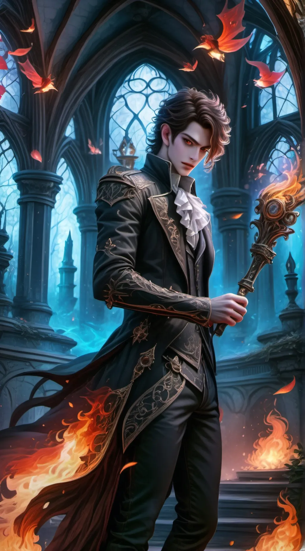 ai character: Lucas  background