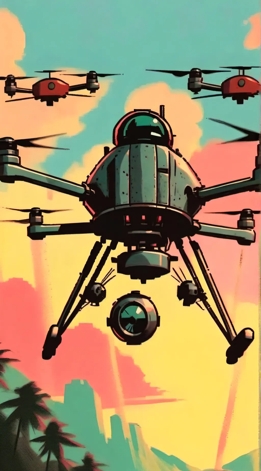 ai character: Murder drones  background