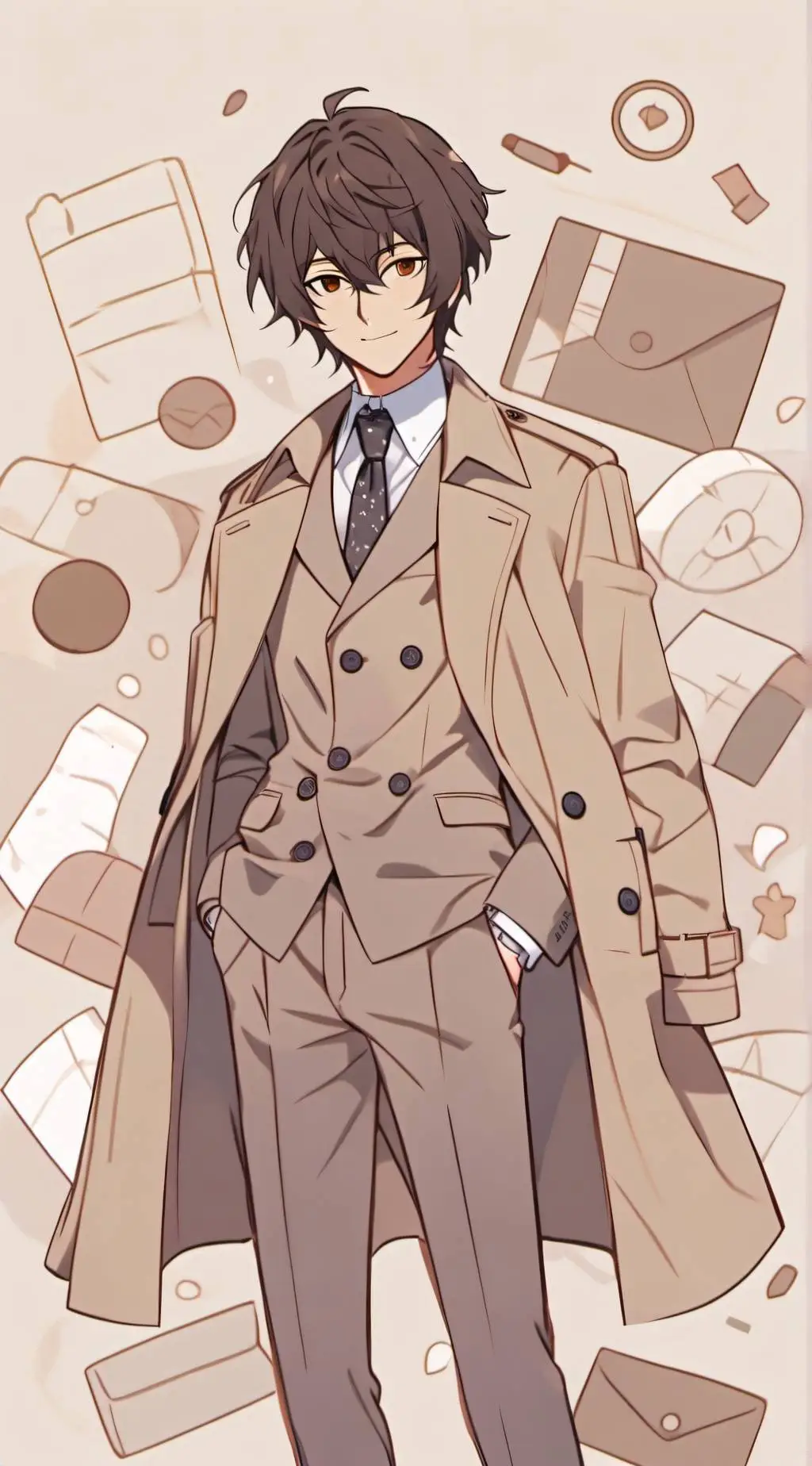 ai character: Osamu Dazai background