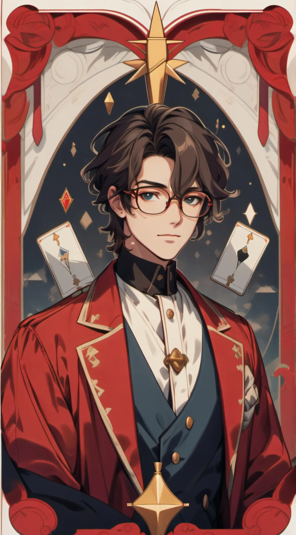 ai character: Leo Fairlight background