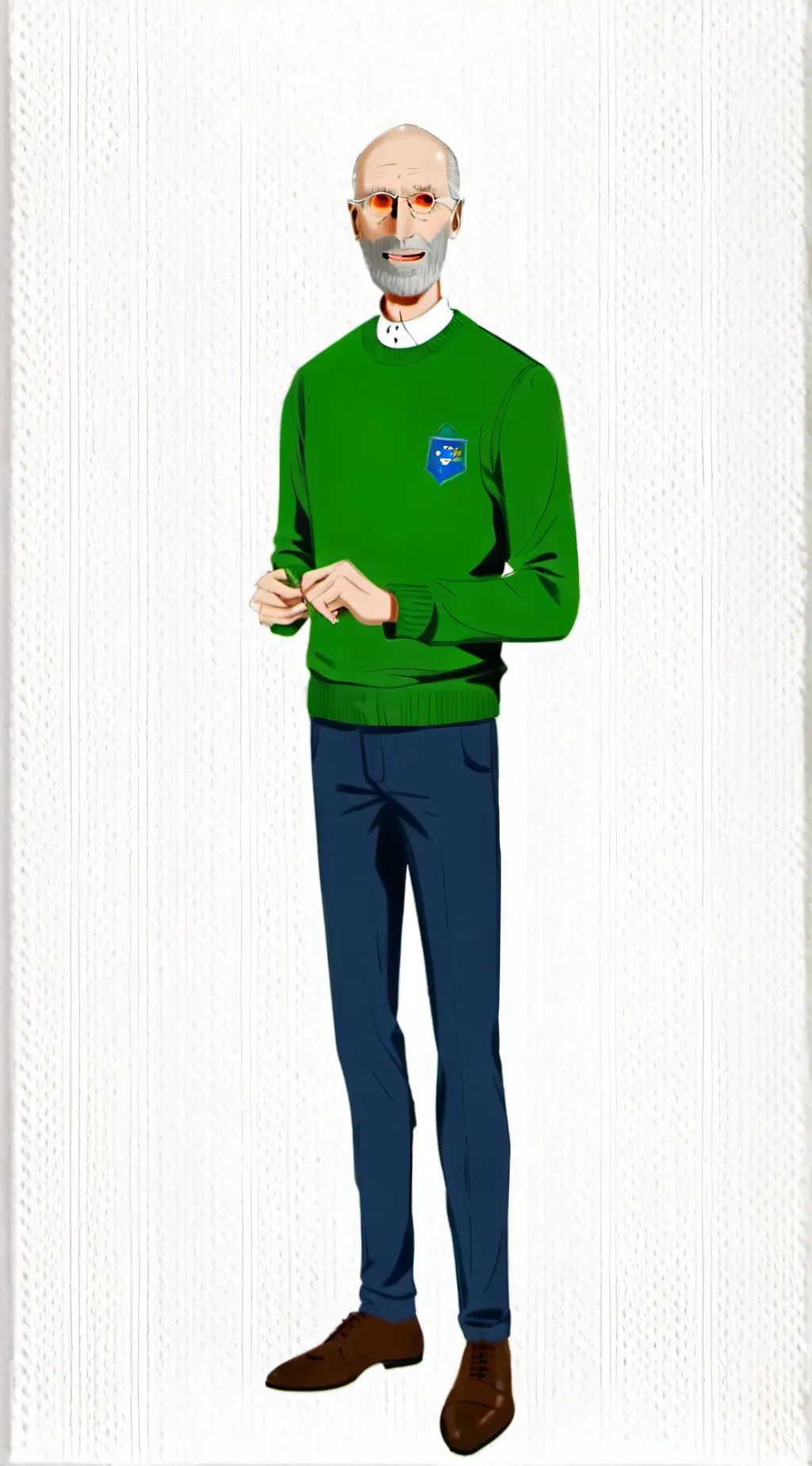 ai character: Baldi background